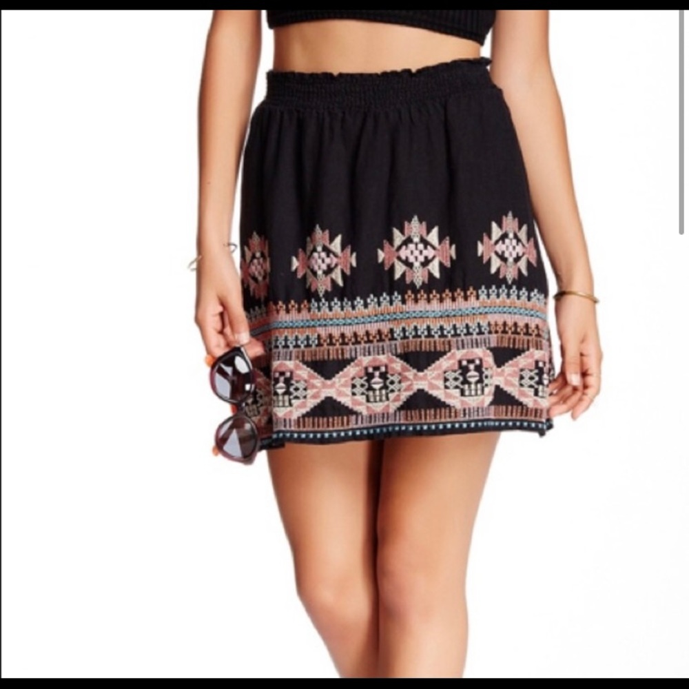 Johnny Was linen skirt